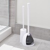 image:imageiDesign Compact Plunger Set White Set of 2  Toilet Brush Bathroom Cleaning StorageWhite