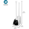 image:imageiDesign Compact Plunger Set White Set of 2  Toilet Brush Bathroom Cleaning StorageWhite