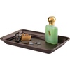image:imageiDesign Decorative Countertop Vanity Tray Organizer for Bathroom Bedroom Closet Entryway Set of 2 97 x 63 x 1 BronzeSet of 4