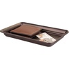 image:imageiDesign Decorative Countertop Vanity Tray Organizer for Bathroom Bedroom Closet Entryway Set of 2 97 x 63 x 1 BronzeSet of 4