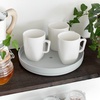 image:imageiDesign Divided 10inch Lazy Susan Clear  For Kitchen and PantrySpinner2