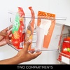image:imageiDesign Divided Pantry Organizer Bin Set of 2 ClearMatte White  Kitchen StoragePack of 2