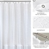 image:imageiDesign Dots PEVA Shower Curtain BlackFrost 72 x 72  Water Resistant 12 Rust Resistant Metal Grommets For Shower or Tub Master and Guest BathroomWhiteFrost