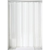 image:imageiDesign EVA Plastic Shower Curtain Liner Mold and Mildew Resistant Plastic Shower Curtain for use Alone or With Fabric Curtain 54 x 78 Inches Frost  54 x 78 12 Metal GrommetsWhite