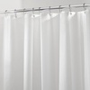 image:imageiDesign EVA Plastic Shower Curtain Liner Mold and Mildew Resistant Plastic Shower Curtain for use Alone or With Fabric Curtain 54 x 78 Inches Frost  54 x 78 12 Metal GrommetsWhite