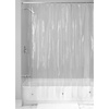 image:imageiDesign EVA Plastic Shower Curtain Liner Mold and Mildew Resistant Plastic Shower Curtain for use Alone or With Fabric Curtain 54 x 78 Inches Frost  54 x 78 12 Metal GrommetsClear