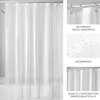 image:imageiDesign EVA Plastic Shower Curtain Liner Mold and Mildew Resistant Plastic Shower Curtain for use Alone or With Fabric Curtain 54 x 78 Inches Frost  54 x 78 12 Metal GrommetsFrost