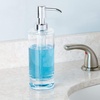 image:imageiDesign Eva Acrylic Dispenser Body Moisturizer Sanitizer or Aromatherapy Lotion in Bathroom Kitchen Bedroom Vanity 25 x 25 x 8 Soap Pump55220  For Bathroom Kitchen Bedroom VanitySoap Pump