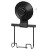 image:imageiDesign Everett Metal Push Lock Suction Shower Caddy Extra Space for Shampoo Conditioner and Soap with Hooks for Razors Towels Loofahs and More 111 x 49 x 654 Matte BlackRazor Holder
