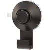 image:imageiDesign Everett Metal Push Lock Suction Shower Caddy Extra Space for Shampoo Conditioner and Soap with Hooks for Razors Towels Loofahs and More 111 x 49 x 654 Matte BlackBlack