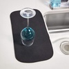 image:imageiDesign Fabric Mini Kitchen Countertop Dish Drying Mat WheatIvory  AbsorbentBlack