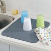 image:imageiDesign Fabric Mini Kitchen Countertop Dish Drying Mat WheatIvory  AbsorbentPewter