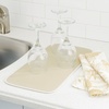 image:imageiDesign Fabric Mini Kitchen Countertop Dish Drying Mat WheatIvory  AbsorbentWheatIvory