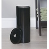 image:imageiDesign Freestanding Bathroom Toilet Paper Storage Holder with Lid Bronze  For 3 Extra RollsBlack