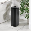 image:imageiDesign Freestanding Bathroom Toilet Paper Storage Holder with Lid Bronze  For 3 Extra RollsBlack