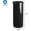 image:imageiDesign Freestanding Bathroom Toilet Paper Storage Holder with Lid Bronze  For 3 Extra RollsBlack