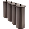 image:imageiDesign Freestanding Bathroom Toilet Paper Storage Holder with Lid Bronze  For 3 Extra RollsBronze