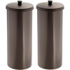 image:imageiDesign Freestanding Bathroom Toilet Paper Storage Holder with Lid Bronze  For 3 Extra RollsBronze