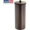 image:imageiDesign Freestanding Bathroom Toilet Paper Storage Holder with Lid Bronze  For 3 Extra RollsBronze