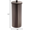 image:imageiDesign Freestanding Bathroom Toilet Paper Storage Holder with Lid Bronze  For 3 Extra RollsBronze