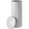 image:imageiDesign Freestanding Bathroom Toilet Paper Storage Holder with Lid Bronze  For 3 Extra RollsGray