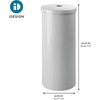 image:imageiDesign Freestanding Bathroom Toilet Paper Storage Holder with Lid Bronze  For 3 Extra RollsGray