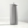 image:imageiDesign Freestanding Bathroom Toilet Paper Storage Holder with Lid Bronze  For 3 Extra RollsSilver