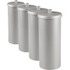 image:imageiDesign Freestanding Bathroom Toilet Paper Storage Holder with Lid Bronze  For 3 Extra RollsSilver