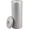 image:imageiDesign Freestanding Bathroom Toilet Paper Storage Holder with Lid Bronze  For 3 Extra RollsSilver