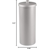 image:imageiDesign Freestanding Bathroom Toilet Paper Storage Holder with Lid Bronze  For 3 Extra RollsSilver