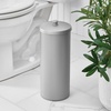 image:imageiDesign Freestanding Bathroom Toilet Paper Storage Holder with Lid Bronze  For 3 Extra RollsSilver