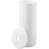 image:imageiDesign Freestanding Bathroom Toilet Paper Storage Holder with Lid Bronze  For 3 Extra RollsWhite