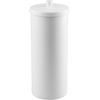 image:imageiDesign Freestanding Bathroom Toilet Paper Storage Holder with Lid Bronze  For 3 Extra RollsWhite