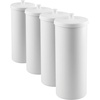 image:imageiDesign Freestanding Bathroom Toilet Paper Storage Holder with Lid Bronze  For 3 Extra RollsWhite