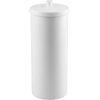 image:imageiDesign Freestanding Bathroom Toilet Paper Storage Holder with Lid Bronze  For 3 Extra RollsWhite