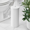 image:imageiDesign Freestanding Bathroom Toilet Paper Storage Holder with Lid Bronze  For 3 Extra RollsWhite
