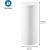 image:imageiDesign Freestanding Bathroom Toilet Paper Storage Holder with Lid Bronze  For 3 Extra RollsWhite