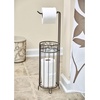 image:imageiDesign Freestanding Toilet Paper Holder Bronze  3Roll ReserveBronze