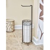 image:imageiDesign Freestanding Toilet Paper Holder Bronze  3Roll ReserveBronze