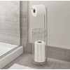 image:imageiDesign Freestanding Toilet Paper Holder Bronze  3Roll ReserveSilver