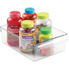 image:imageiDesign Fridge Storage Bin with Handle Clear  Fridge Tray For Cheeses and SnacksPack of 1