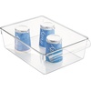 image:imageiDesign Fridge Storage Bin with Handle Clear  Fridge Tray For Cheeses and SnacksPack of 1
