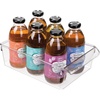 image:imageiDesign Fridge Storage Bin with Handle Clear  Fridge Tray For Cheeses and SnacksPack of 1