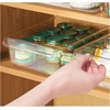 image:imageiDesign Fridge Storage Bin with Handle Clear  Fridge Tray For Cheeses and SnacksPack of 2