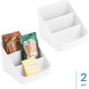 image:imageiDesign Fridge Storage Bin with Handle Clear  Fridge Tray For Cheeses and SnacksPack of 2