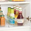 image:imageiDesign Fridge Storage Bin with Handle Set of 4 Clear  Fridge Tray for Meats and CheesesPack of 2