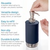 image:imageiDesign Hand Soap Dispenser Navy BlueBrushed Nickel  Refillable For Bathroom or Kitchen Pump BottleMatte NavyBrushed Nickel