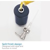 image:imageiDesign Hand Soap Dispenser Navy BlueBrushed Nickel  Refillable For Bathroom or Kitchen Pump BottleMatte NavyBrushed Nickel