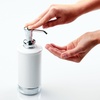 image:imageiDesign Hand Soap Dispenser Navy BlueBrushed Nickel  Refillable For Bathroom or Kitchen Pump BottleWhite