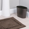 image:imageiDesign Kent Oval Wastebasket Trash Can for Bathroom Kitchen Office  GrayBronze  Set of 2